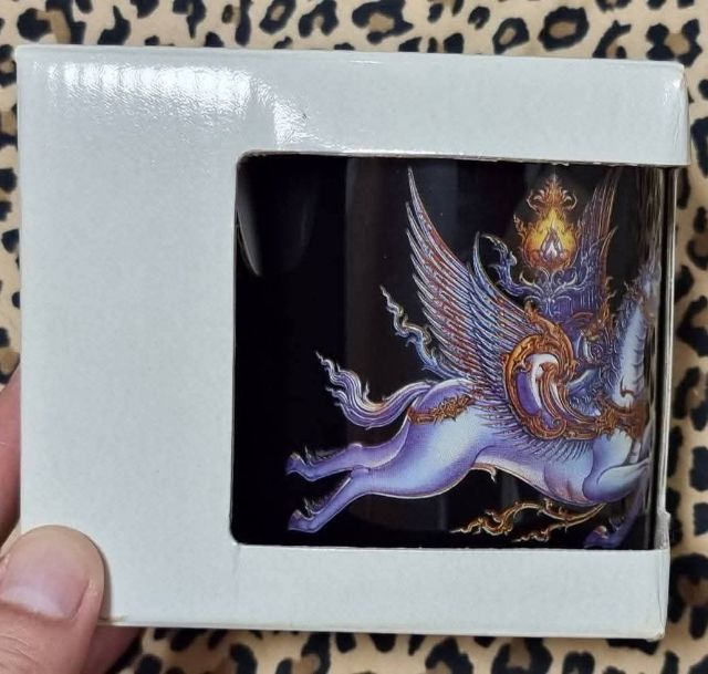 แก้วมักลายเซ็นอาจารย์เฉลิมชัย โฆษิตพิพัฒน์ พร้อมกล่องเดิม รูปที่ 8