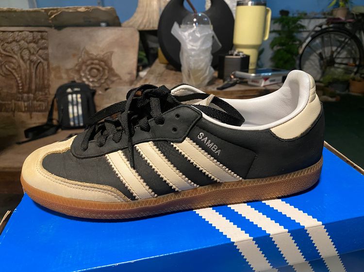 Adidas รองเท้าผ้าใบ ผ้าใบ UK 7.5 | EU 41 1/3 | US 8 ดำ รองเท้า samba