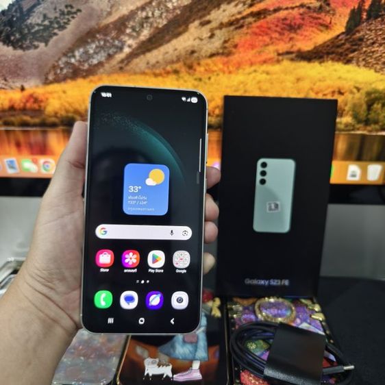 128 GB Samsung galaxy S23fe (ประกันศูนย์หมดวันที่ 26 พฤษภาคม 2026)