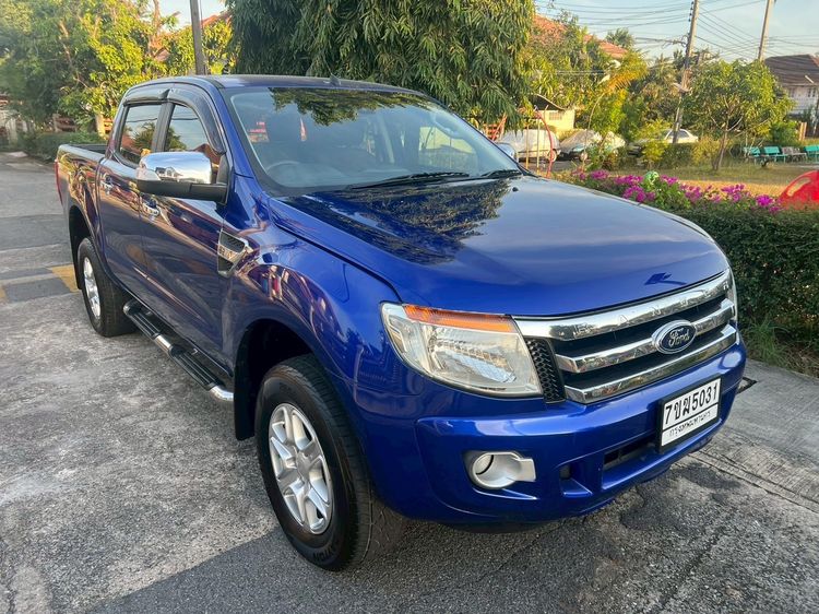 Ford Ranger 2013 2.2 Hi-Rider XLT Pickup ดีเซล ไม่ติดแก๊ส เกียร์ธรรมดา น้ำเงิน รูปที่ 3