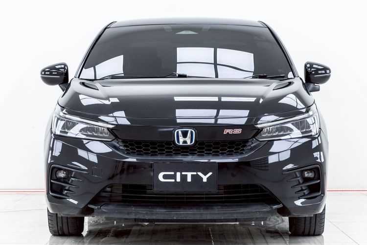 Honda City 2021 1.5 e:HEV RS Sedan ไฮบริด ไม่ติดแก๊ส เกียร์อัตโนมัติ ดำ รูปที่ 4