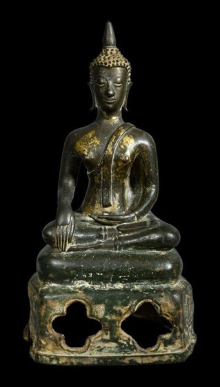 พระบูชาเชียงแสนสิงห์สาม เนื้อสัมฤทธิ์ ยุคต้น รูปที่ 2