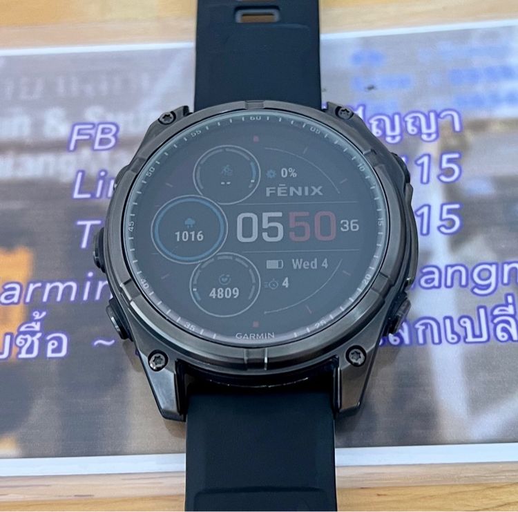 Garmin Fenix 8 จอ 47 mm Sapphire Solar รูปที่ 8