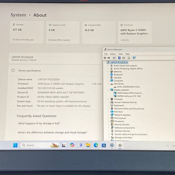 LENOVO IDEAPAD GAMING 3 15ACH6 รูปที่ 8