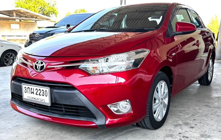 Toyota Vios 2014 1.5 E Sedan เบนซิน ไม่ติดแก๊ส เกียร์อัตโนมัติ แดง รูปที่ 2