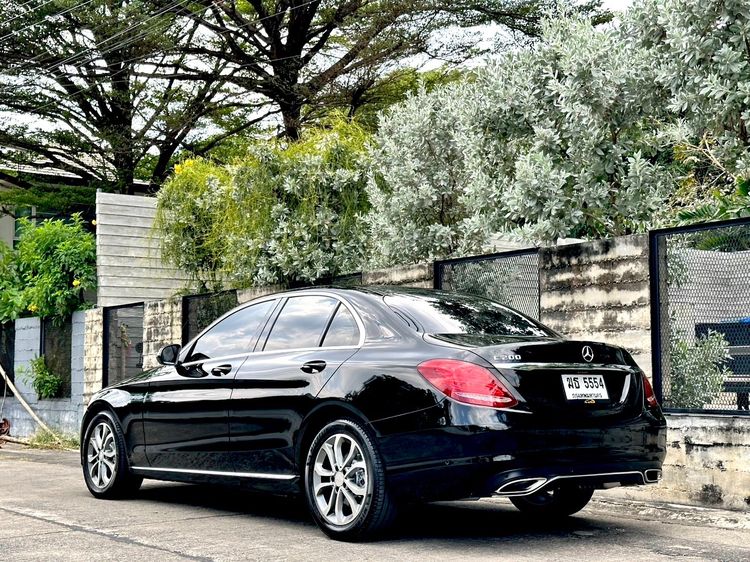 Mercedes-Benz C-Class 2016 C200 Sedan เบนซิน ไม่ติดแก๊ส เกียร์อัตโนมัติ ดำ รูปที่ 3