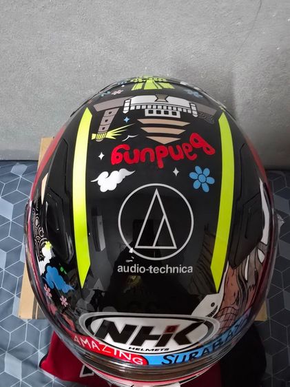 ขายหมวก NHK S1GP PRO ลาย Alonso lopez สนามอินโด size L สภาพสวย นวมใหม่ๆ  ชิลใสยังไม่ใช้งาน ครบกล่อง รูปที่ 5