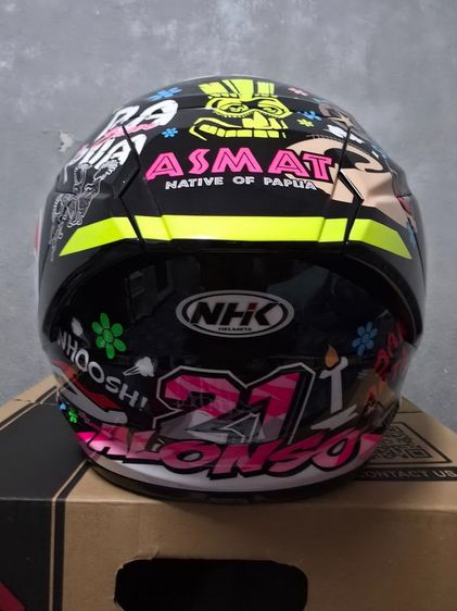 ขายหมวก NHK S1GP PRO ลาย Alonso lopez สนามอินโด size L สภาพสวย นวมใหม่ๆ  ชิลใสยังไม่ใช้งาน ครบกล่อง รูปที่ 4