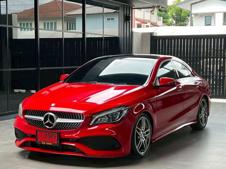 Mercedes-Benz CLA-Class 2017 CLA250 AMG Sedan เบนซิน ไม่ติดแก๊ส เกียร์อัตโนมัติ แดง