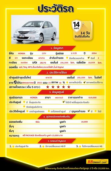 Honda City 2008 1.5 ZX V VTEC Sedan เบนซิน ไม่ติดแก๊ส เกียร์ธรรมดา เทา รูปที่ 2