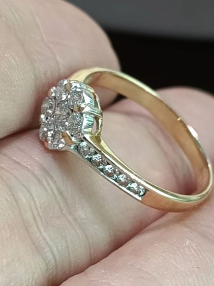 แหวนเพชรแท้ทอง 18k รูปที่ 2