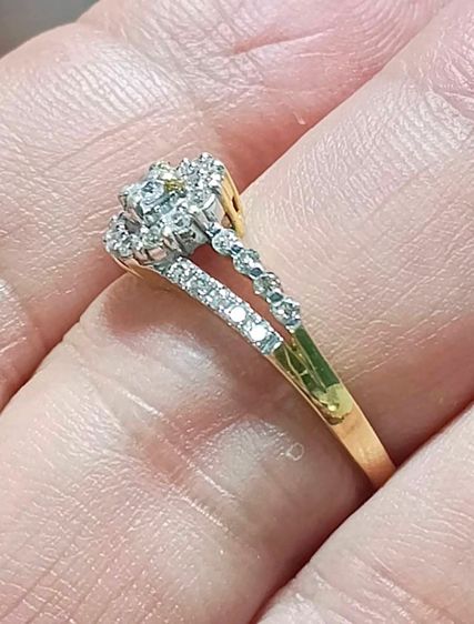 แหวนเพชรแท้ทอง 18k รูปที่ 2