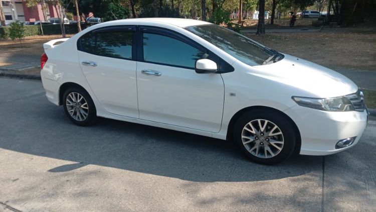 Honda City 2012 1.5 S Sedan เบนซิน ไม่ติดแก๊ส เกียร์อัตโนมัติ ขาว รูปที่ 2