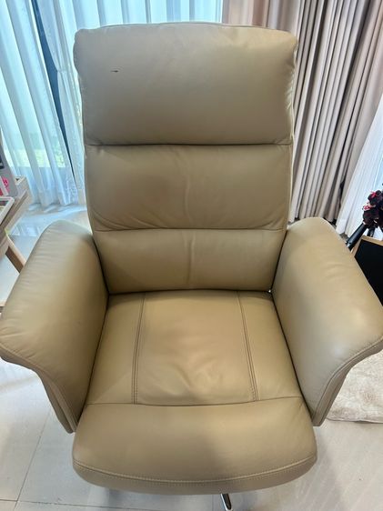 น้ำตาล เก้าอี้นวม/เก้าอี้มีที่เท้าแขน หนังเทียม ขายเก้าอี้พักผ่อน NITORI ของแท้ จากญี่ปุ่น