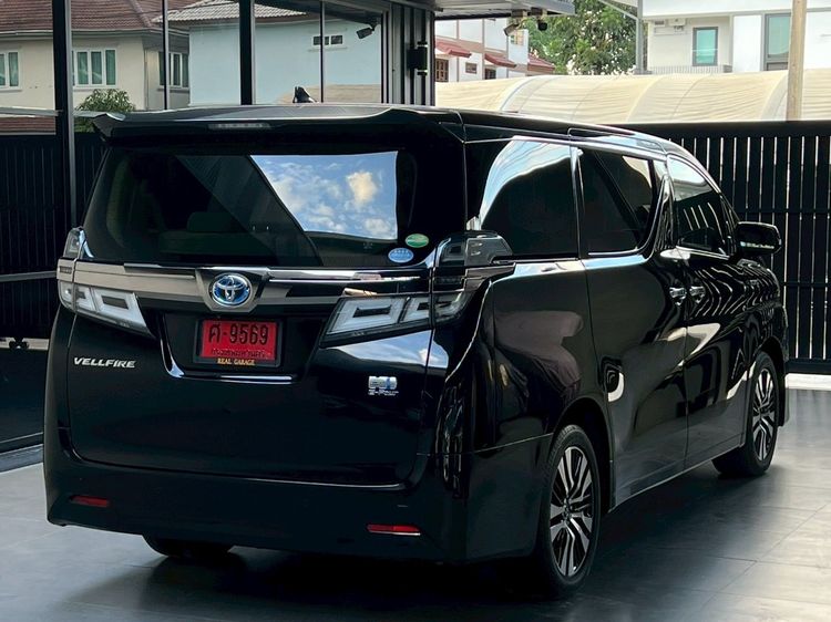 Toyota Vellfire 2018 2.5 E-Four Hybrid 4WD Van ไฮบริด ไม่ติดแก๊ส เกียร์อัตโนมัติ ดำ รูปที่ 4