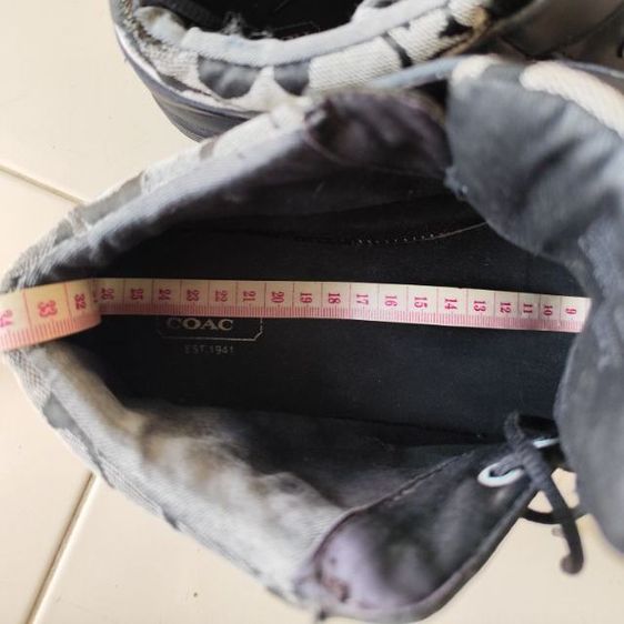 รองเท้าผ้าใบหุ้มข้อ COACH size 9 ยาวด้านใน26cm มือสองขายตามสภาพขอคนรับได้ รูปที่ 11