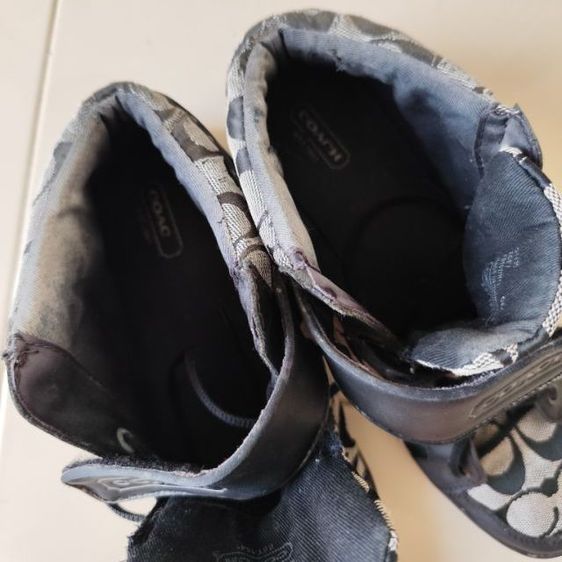 รองเท้าผ้าใบหุ้มข้อ COACH size 9 ยาวด้านใน26cm มือสองขายตามสภาพขอคนรับได้ รูปที่ 7