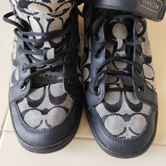 รองเท้าผ้าใบหุ้มข้อ COACH size 9 ยาวด้านใน26cm มือสองขายตามสภาพขอคนรับได้ รูปที่ 8