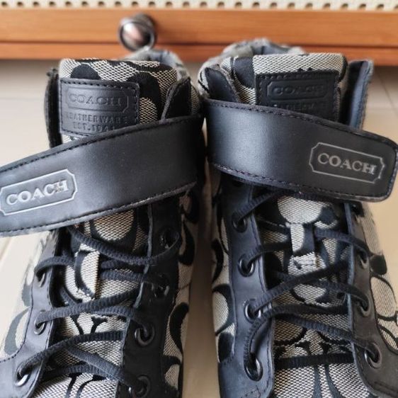 รองเท้าผ้าใบหุ้มข้อ COACH size 9 ยาวด้านใน26cm มือสองขายตามสภาพขอคนรับได้ รูปที่ 3