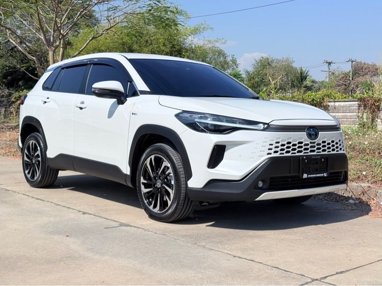 Toyota Corolla Cross 2024 1.8 Hybrid Premium Utility-car ไฮบริด เกียร์อัตโนมัติ ขาว รูปที่ 2