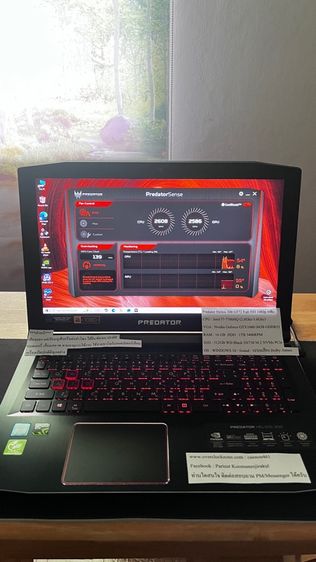 โน้ตบุ้ค Acer Predator Helios 300 ปี2019 มือสอง สภาพดี รูปที่ 3