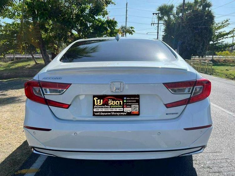 Honda Accord 2020 2.0 Hybrid Tech Sedan เบนซิน ไม่ติดแก๊ส เกียร์อัตโนมัติ ขาว รูปที่ 4