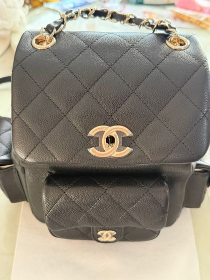 Channel backpack caviar size M รูปที่ 6
