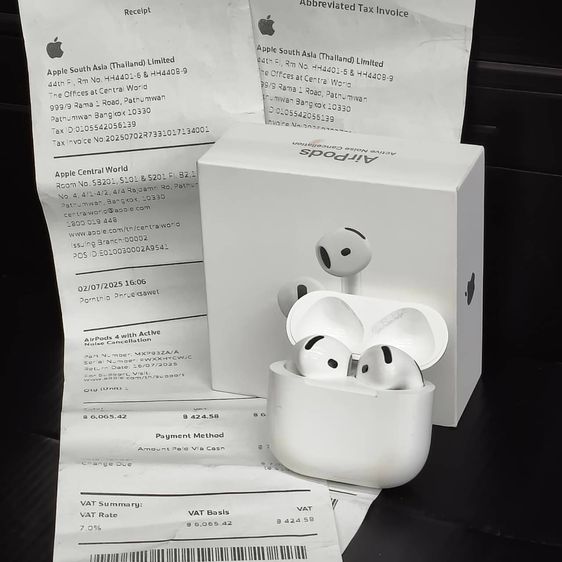 Apple AirPods 4 (ANC) แท้ศูนย์ไทย ครบกล่อง มีใบเสร็จ จัดว่าใหม่ รูปที่ 6