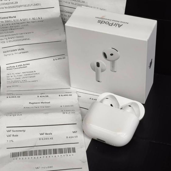 Apple AirPods 4 (ANC) แท้ศูนย์ไทย ครบกล่อง มีใบเสร็จ จัดว่าใหม่ รูปที่ 8