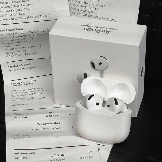 Apple AirPods 4 (ANC) แท้ศูนย์ไทย ครบกล่อง มีใบเสร็จ จัดว่าใหม่ รูปที่ 7