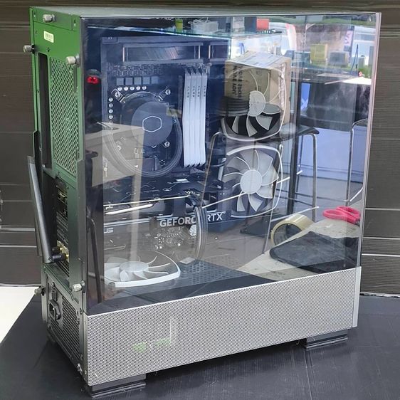 อื่นๆ อื่นๆ มากกว่า 128 กิกะไบต์ อื่นๆ ไม่ใช่ Gaming PC Set i5-13500 RTX 4060 RAM 32GBSSD NVMe 1TB ชุดน้ํา เคสกระจก Montech