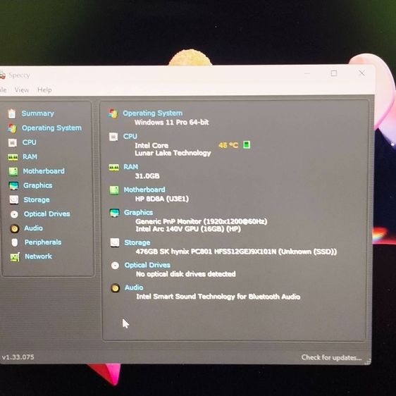 HP EliteBook 8 G1i 14 AI Core Ultra RAM 32GB SSD 512GB Intel Arc จอ 14" WUXGA Windows 11 Pro รูปที่ 5
