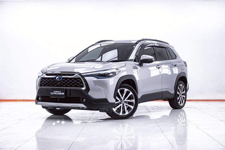 Toyota Corolla Cross 2021 1.8 Hybrid Premium Safety Utility-car ไฮบริด ไม่ติดแก๊ส เกียร์อัตโนมัติ เทา