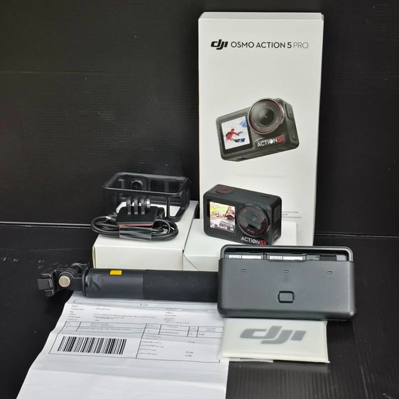 DJI Osmo Action 5 Pro Adventure Combo 4K Action Camera จอหน้า-หลัง แบต 3 ก้อนไม้เซลฟี่อุปกรณ์ครบชุด รูปที่ 3