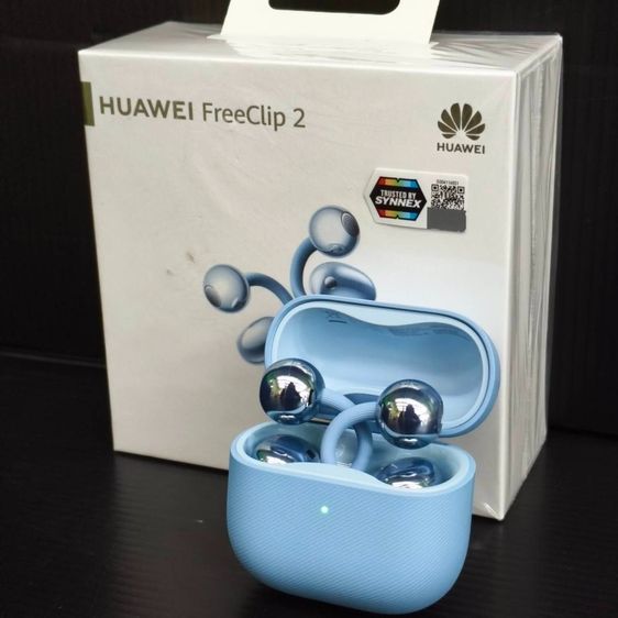  HUAWEI FreeClip 2 Open-Ear Bluetooth ไมค์ AI ตัดเสียงรบกวน สีฟ้า (ของใหม่แกะดูยังไม่ใช้) รูปที่ 2