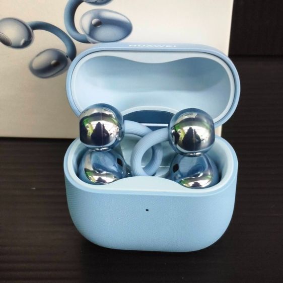  HUAWEI FreeClip 2 Open-Ear Bluetooth ไมค์ AI ตัดเสียงรบกวน สีฟ้า (ของใหม่แกะดูยังไม่ใช้) รูปที่ 4