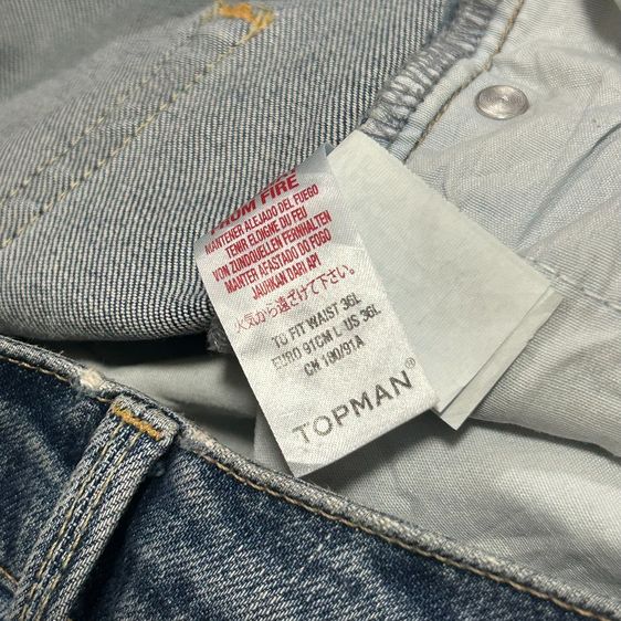 👖 ★กางเกงยีนส์ Topman Mid Wash Blue ★ รุ่น STRETCH SLIM ของแท้