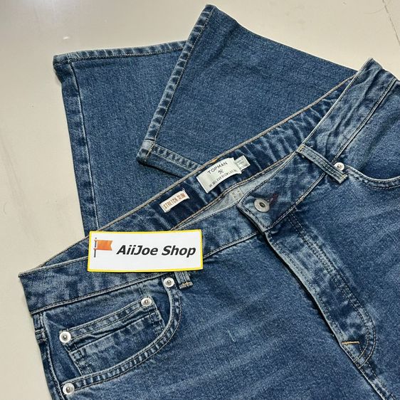 👖 ★กางเกงยีนส์ Topman Mid Wash Blue ★ รุ่น STRETCH SLIM ของแท้ รูปที่ 5