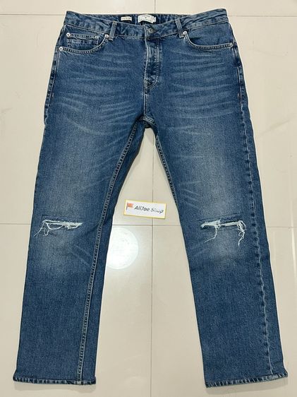 👖 ★กางเกงยีนส์ Topman Mid Wash Blue ★ รุ่น STRETCH SLIM ของแท้ รูปที่ 2