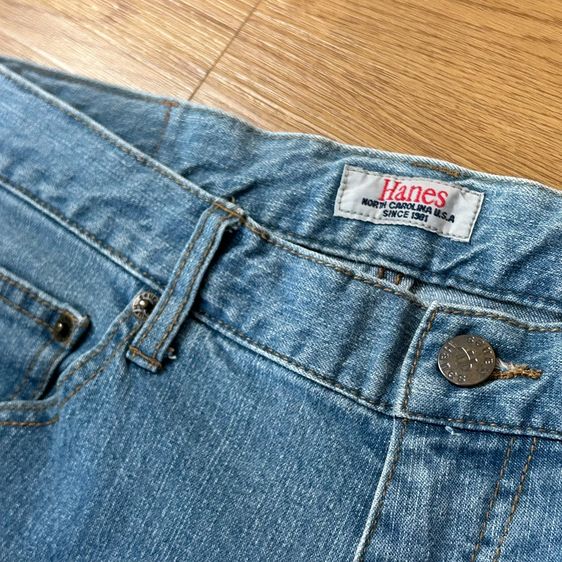 ❌❌❌ขายแล้วครับ❌❌❌👖 ★ Hanes Jeans straight ★ North Carolina (ป้ายญี่ปุ่น) ของแท้ ทรง straight รูปที่ 2