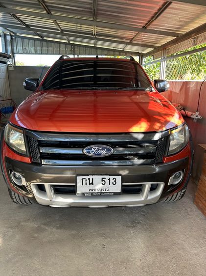รถ Ford Ranger 3.2 Wildtrak 4WD สี ส้ม