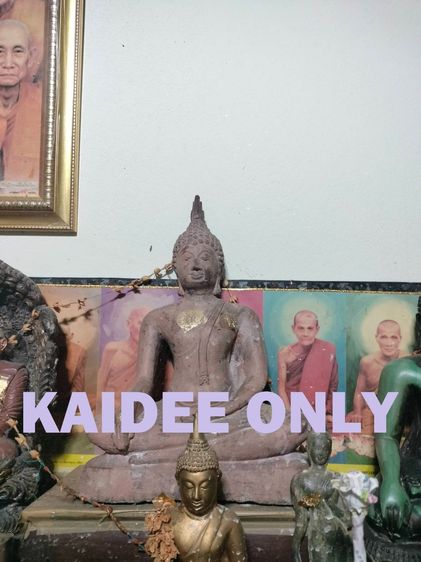 พระพุทธรูปบูชา ปางมารวิชัย (ชนะมาร) ทำจากดินเผา รูปที่ 3