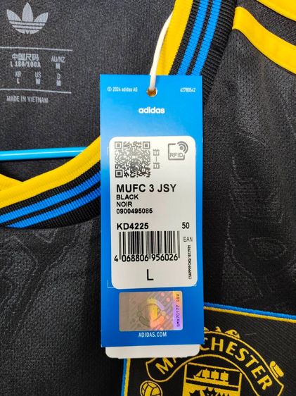 เสื้อแมนยู ใหม่ แท้ สีดำ Size L พร้อมส่ง รูปที่ 3