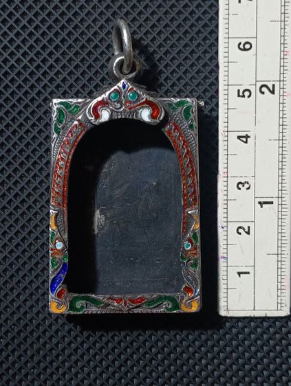 ตลับสมเด็จเนื้อเงินแท้ลงยาเงินแท้เก่าโบราณสภาพเยี่ยม รูปที่ 10