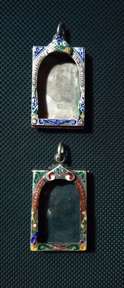 ตลับสมเด็จเนื้อเงินแท้ลงยาเงินแท้เก่าโบราณสภาพเยี่ยม รูปที่ 5