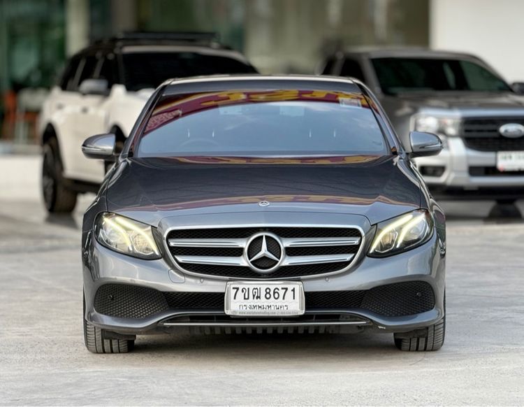 Mercedes-Benz E-Class 2018 E350 Sedan ปลั๊กอินไฮบริด (PHEV) ไม่ติดแก๊ส เกียร์อัตโนมัติ เทา รูปที่ 2