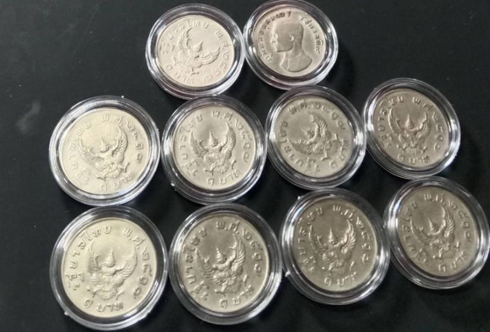 ๑บาทครุฑ๒๕๑๗พร้อมตลับเหรียญละ รูปที่ 2