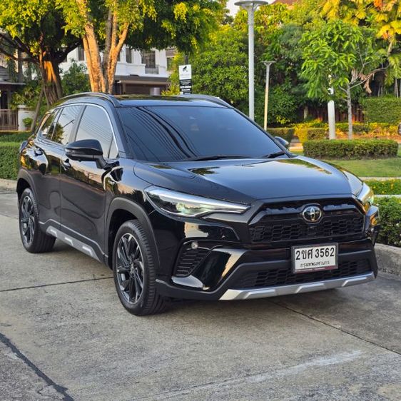 รถ Toyota Corolla Cross 1.8 Hybrid Premium Safety GR Sport สี ดำ