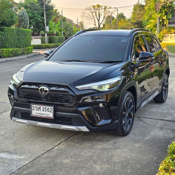 Toyota Corolla Cross 2022 1.8 Hybrid Premium Safety GR Sport Utility-car ไฮบริด ไม่ติดแก๊ส เกียร์อัตโนมัติ ดำ รูปที่ 3