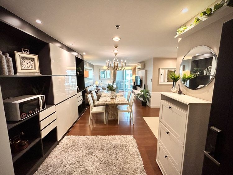 ตกแต่งครบ ไม่อนุญาต คอนโด Belle Grand Rama9 100 ตร.ม. 3 Bed ทำเลดีใกล้ MRT พระราม9 Central พระราม9 รูปที่ 2